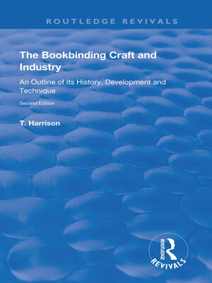cover image of The Bookbinding Craft and Industry